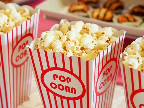 closeup photo of popcorn containers