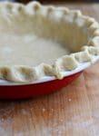 pie crust in pan, no filling